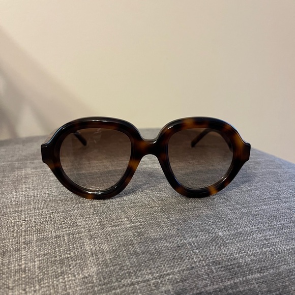 Loewe Brown Oversized Round Glasses